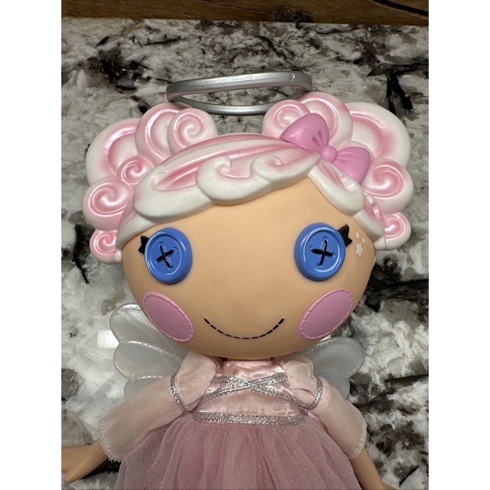Lalaloopsy Cloud E Sky Doll 12" Large Doll Wings Halo Shoes 2012 Pink EUC - Picture 2 of 14